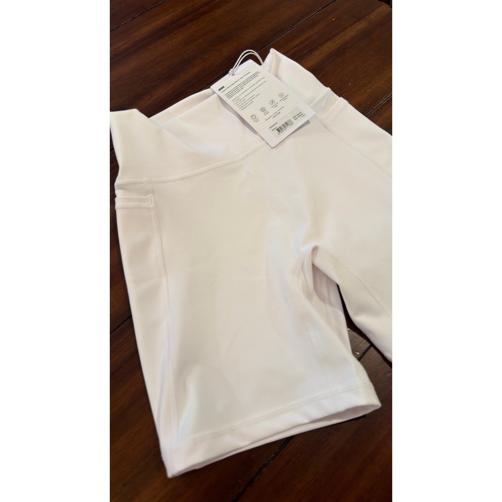 LSKD Fusion Ultra High-Rise 6" Short Pockets White Women's Size Small NWT NEW - Picture 5 of 16